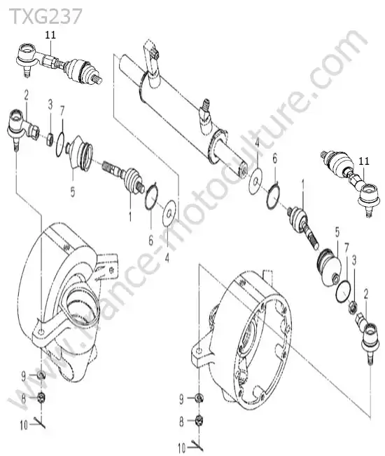 Rotules direction ISEKI TXG237