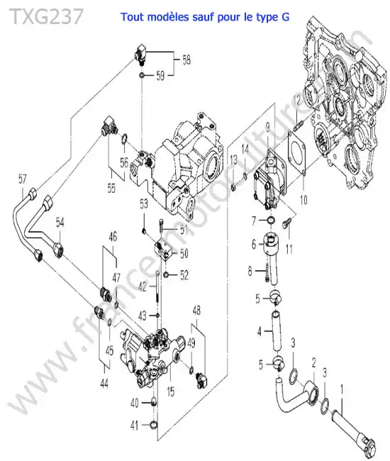 Pompe hydraulique ISEKI TXG237