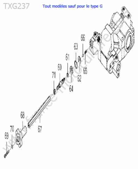 ISEKI - TXG237 : Reglage relevage