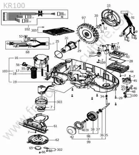 KRESS - KR100 : Batterie / moteur