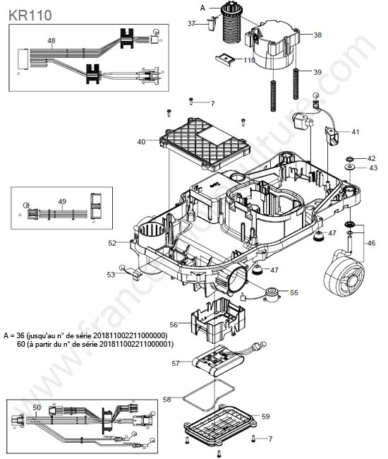 Batterie / roues avant KRESS KR110