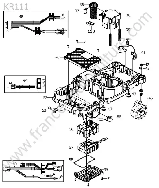 Batterie / roue avant KRESS KR111