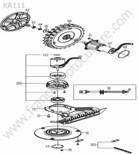 KRESS - KR111 : Moteur coupe / roues