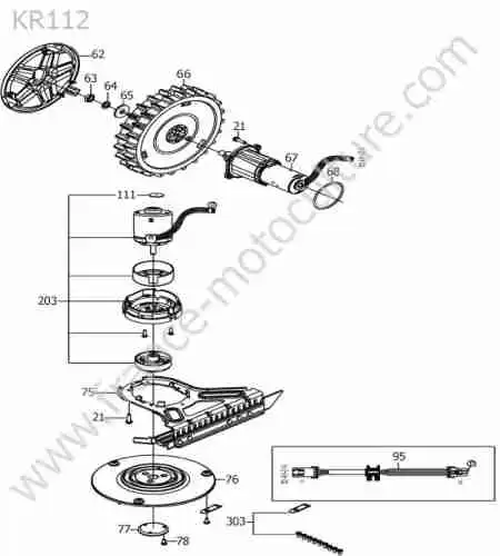 KRESS - KR112 : Moteur coupe / roues