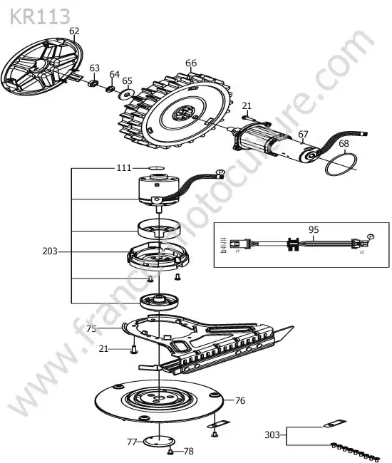 Moteur coupe / roues KRESS KR113