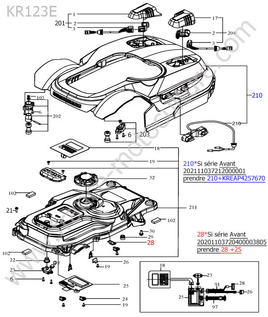 KRESS - KR123E : Coque / carter / ecran