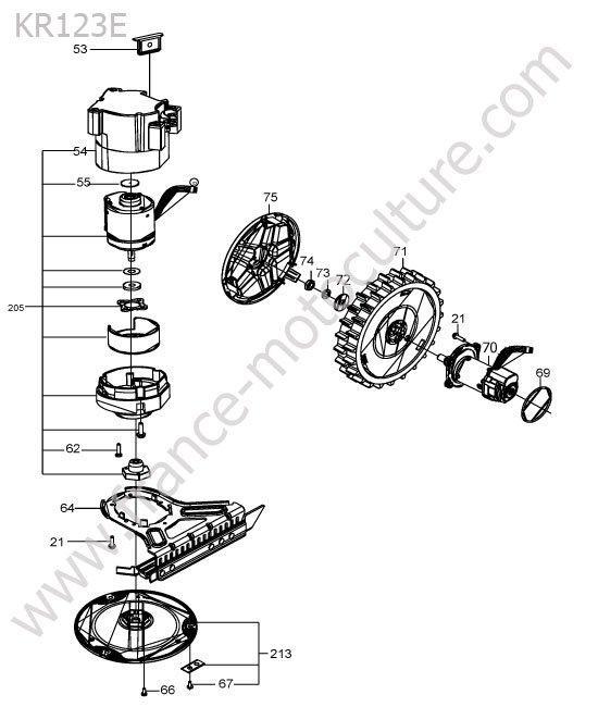 KRESS - KR123E : Moteur roues / lames