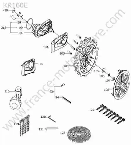 KRESS - KR160E : Moteur roue