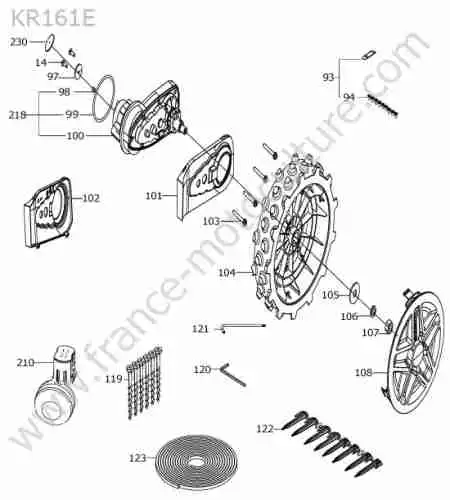 KRESS - KR161E : Moteur roue