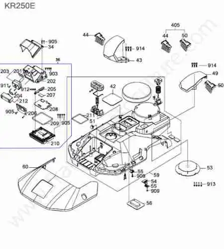 KRESS - KR250E : Capot / camera / rtk