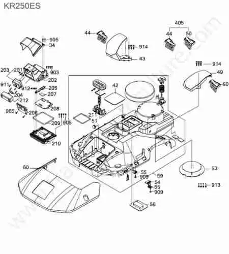 KRESS - KR250ES : Capot / camera / rtk