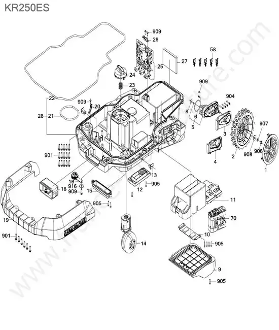 Batterie / roues KRESS KR250ES