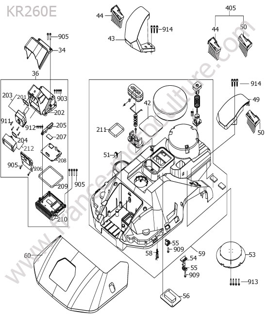 KRESS - KR260E : Chassis superieur