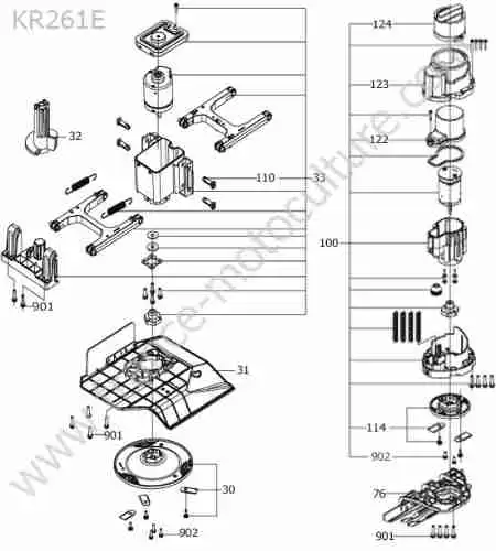 KRESS - KR261E : Moteur coupe