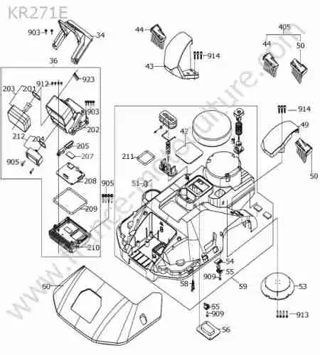 KRESS - KR271E : Chassis superieur