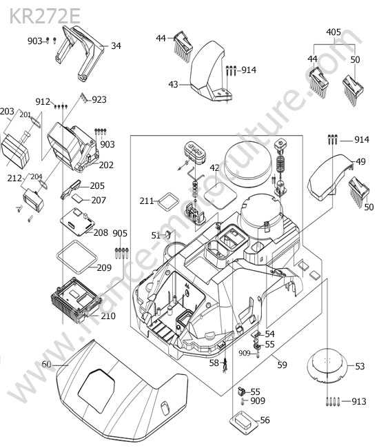 KRESS - KR272E : Camera / rtk / capot