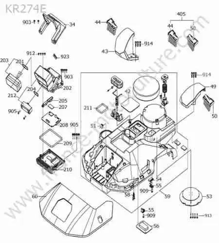 KRESS - KR274E : Chassis superieur