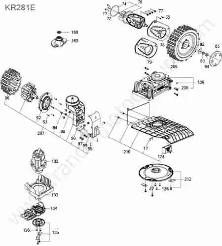 KRESS - KR281E : Moteur coupe / roue