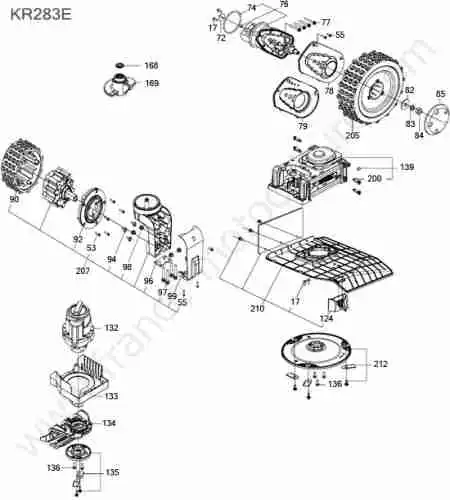 KRESS - KR283E : Moteur coupe / roue