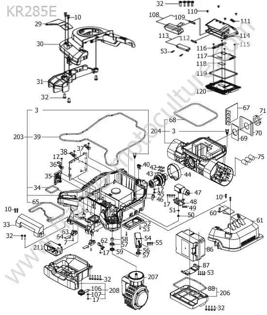 Batterie / roues av KRESS KR285E