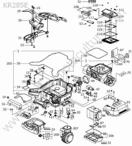 KRESS - KR285E : Batterie / roues av