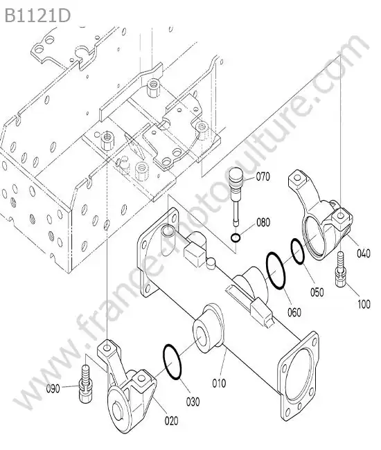 Carter essieu avant KUBOTA B1121