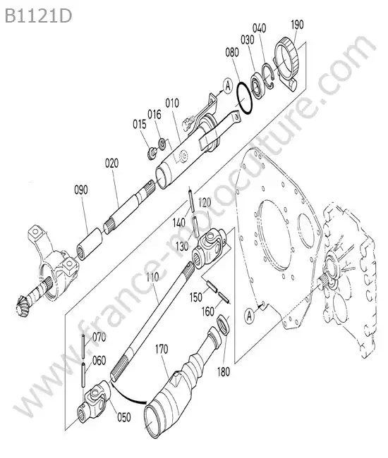 Cardan transmission KUBOTA B1121