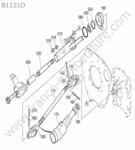 KUBOTA - B1121 : Cardan transmission