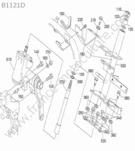 KUBOTA - B1121 : Colonne direction