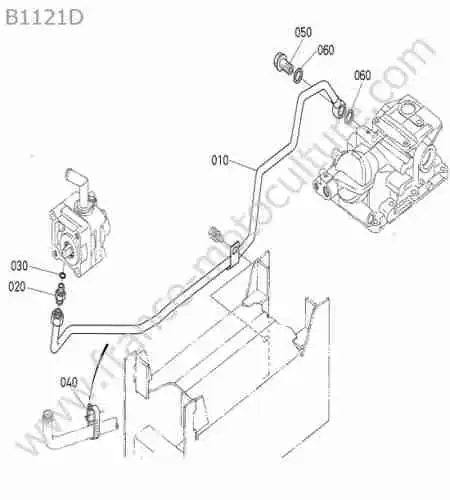 KUBOTA - B1121 : Circuit refoulement