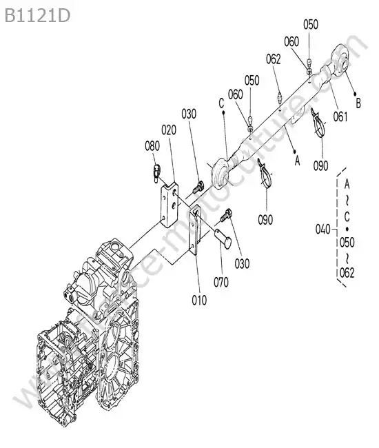 Tirant superieur / 3 points KUBOTA B1121