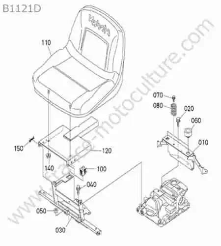 KUBOTA - B1121 : Siege