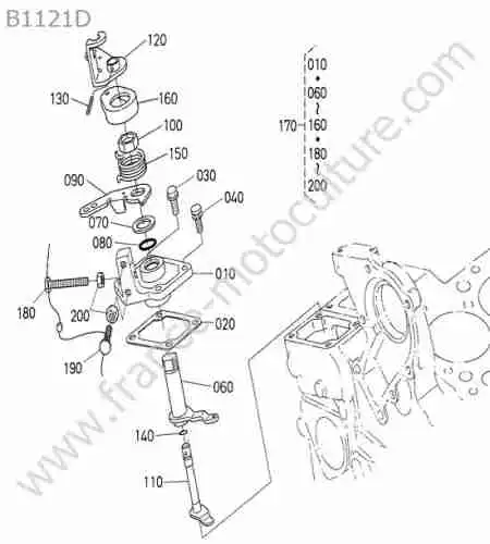 KUBOTA - B1121 : Limiteur de regime