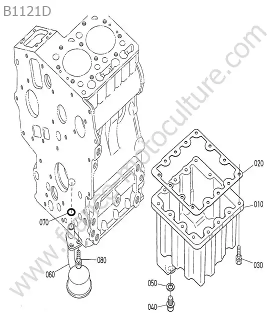 Carter huile KUBOTA B1121