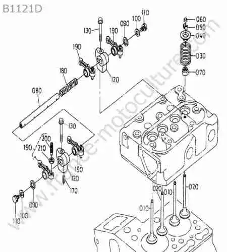 KUBOTA - B1121 : Soupapes / culbuteurs