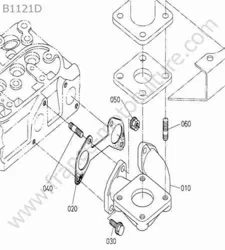 KUBOTA - B1121 : Collecteur echappement
