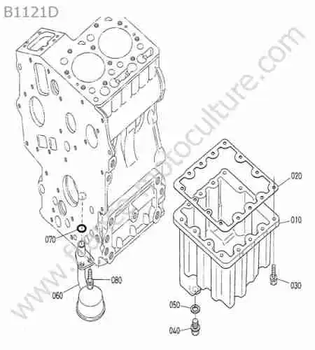 KUBOTA - B1121 : Carter huile