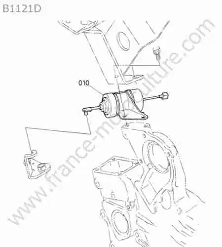 KUBOTA - B1121 : Arret moteur