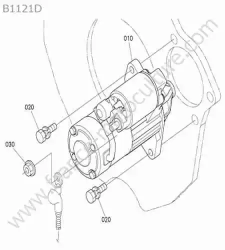 KUBOTA - B1121 : Demarreur