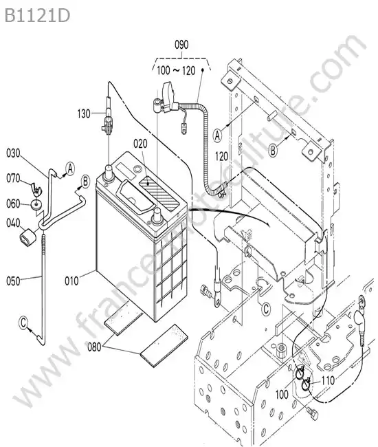 Batterie KUBOTA B1121