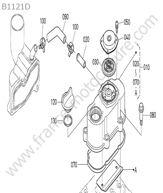 Couvre-culasse KUBOTA B1121
