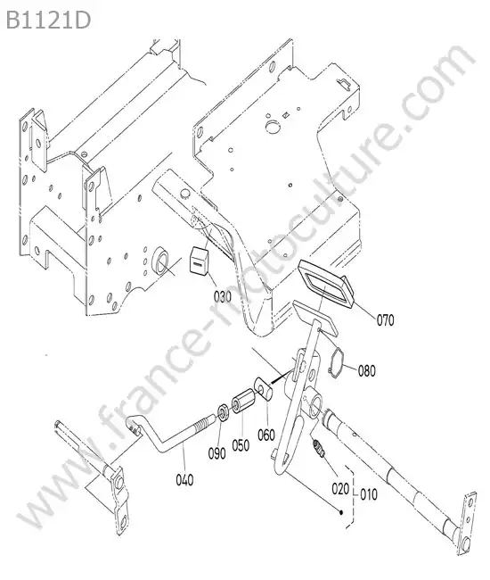 Pedale embrayage KUBOTA B1121