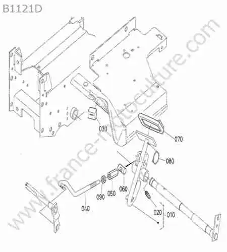 KUBOTA - B1121 : Pedale embrayage