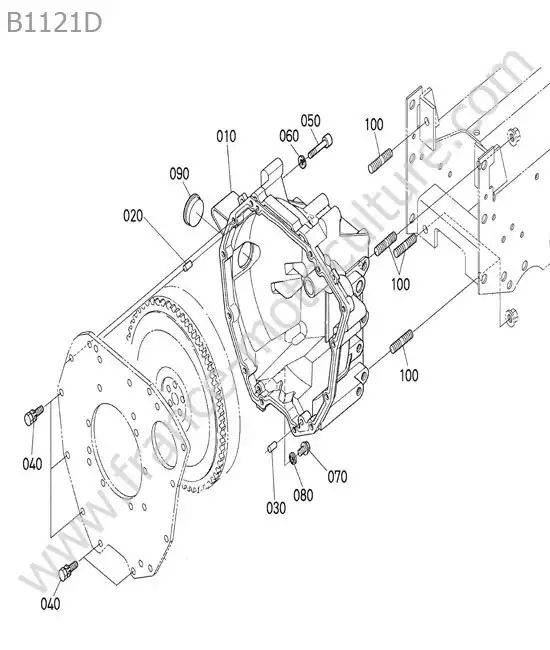 Carter embrayage KUBOTA B1121