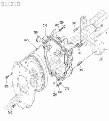 KUBOTA - B1121 : Carter embrayage