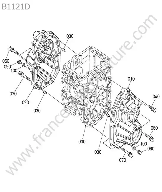 Carter pont arriere KUBOTA B1121