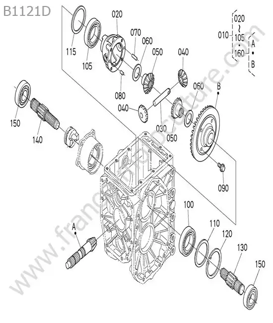Differentiel arriere KUBOTA B1121