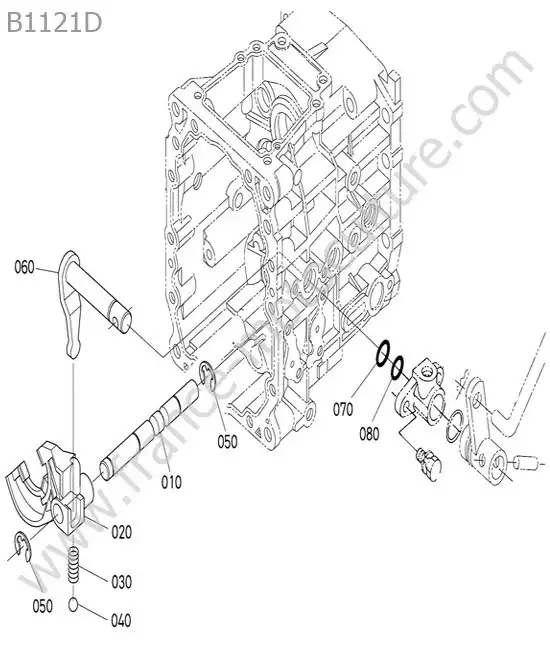 Fourchette prise force KUBOTA B1121