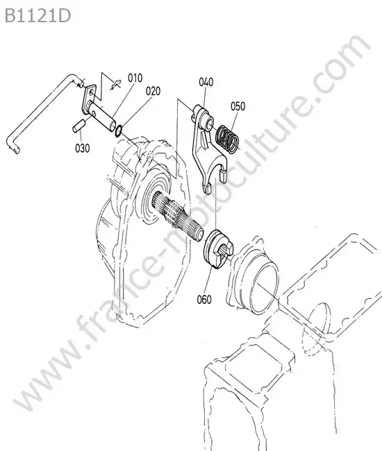 Fourchette differentiel KUBOTA B1121