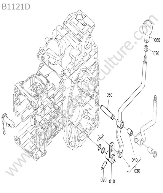 Levier vitesses KUBOTA B1121